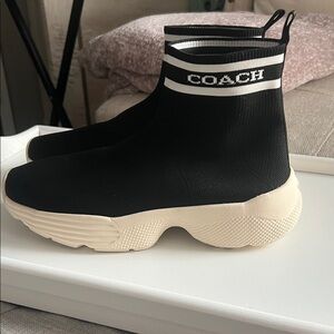Coach Black and White Women's Slip on Sneakers